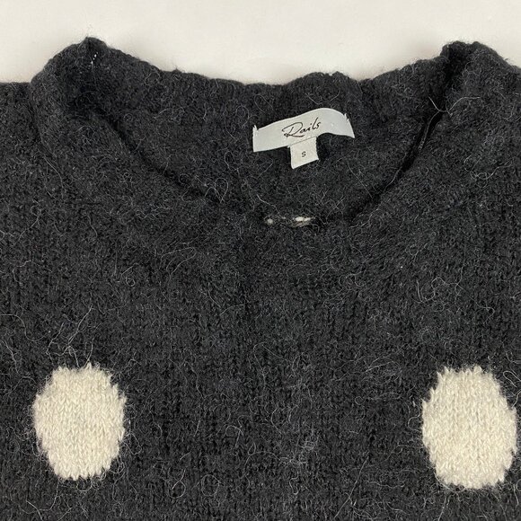 Rails Perci Sweater Women's Size Small Polka Dot Wool Alpaca - Picture 5 of 14